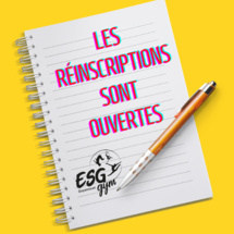 Réinscriptions / Inscriptions 2022/2023