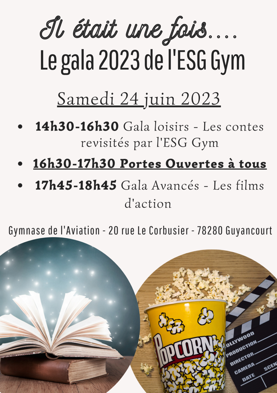 Gala 2023 et Portes Ouvertes de l'ESG Gym