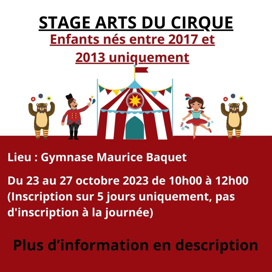 Stage Arts et cirques Stage Arts et cirques