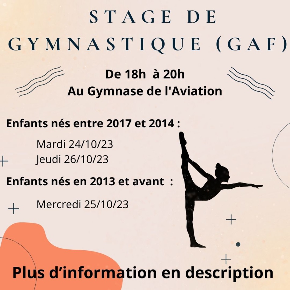 Stage de Gymnastique (GAF) Stage de Gymnastique (GAF)