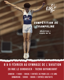 Compétition de trampoline 8/9 février 2025 Compétition de trampoline 8/9 février 2025