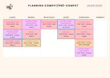 PLANNINGS 2026/2027