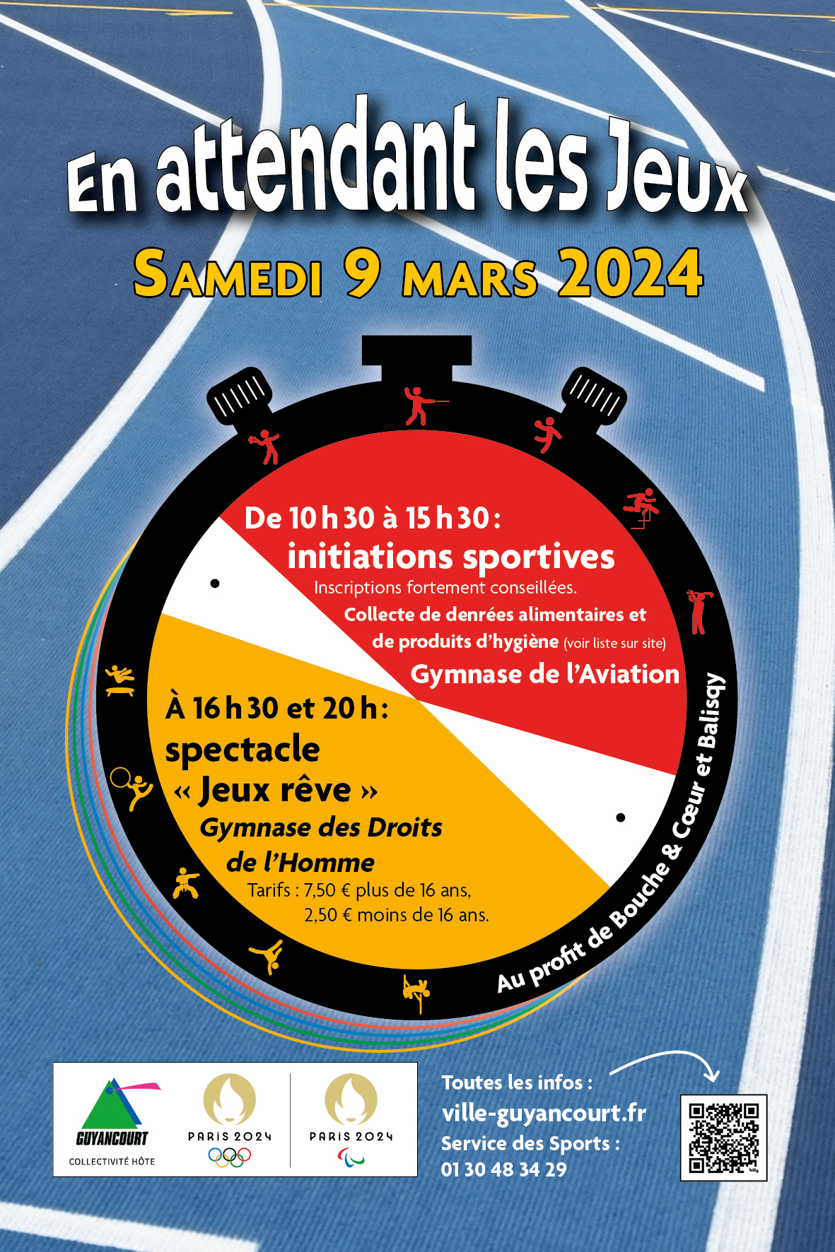 "En attendant les jeux" - L'événement solidaire auquel votre club participe le 09 mars 2024 (initiation trampoline, gym et un spectacle !)