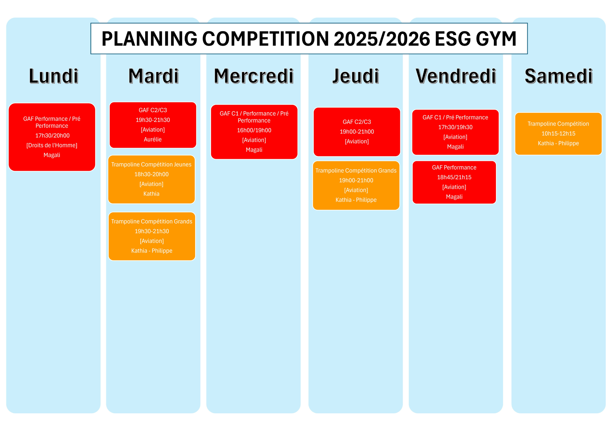 PLANNINGS 2025/2026 PLANNINGS 2025/2026