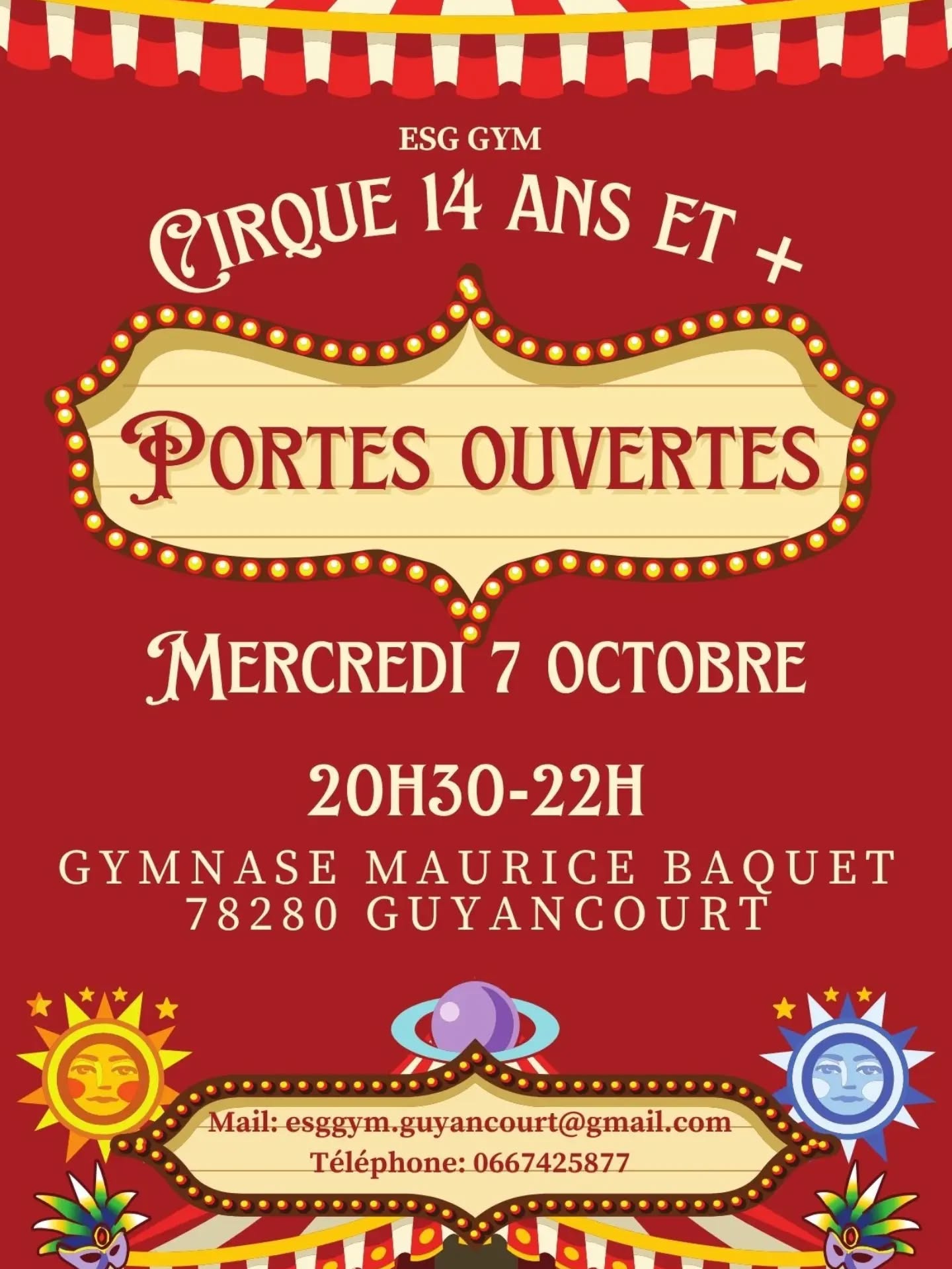 PORTES OUVERTES ARTS DU CIRQUE - MERCREDI 07 OCTOBRE