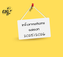 Information inscriptions/plannings saison 2025/2026